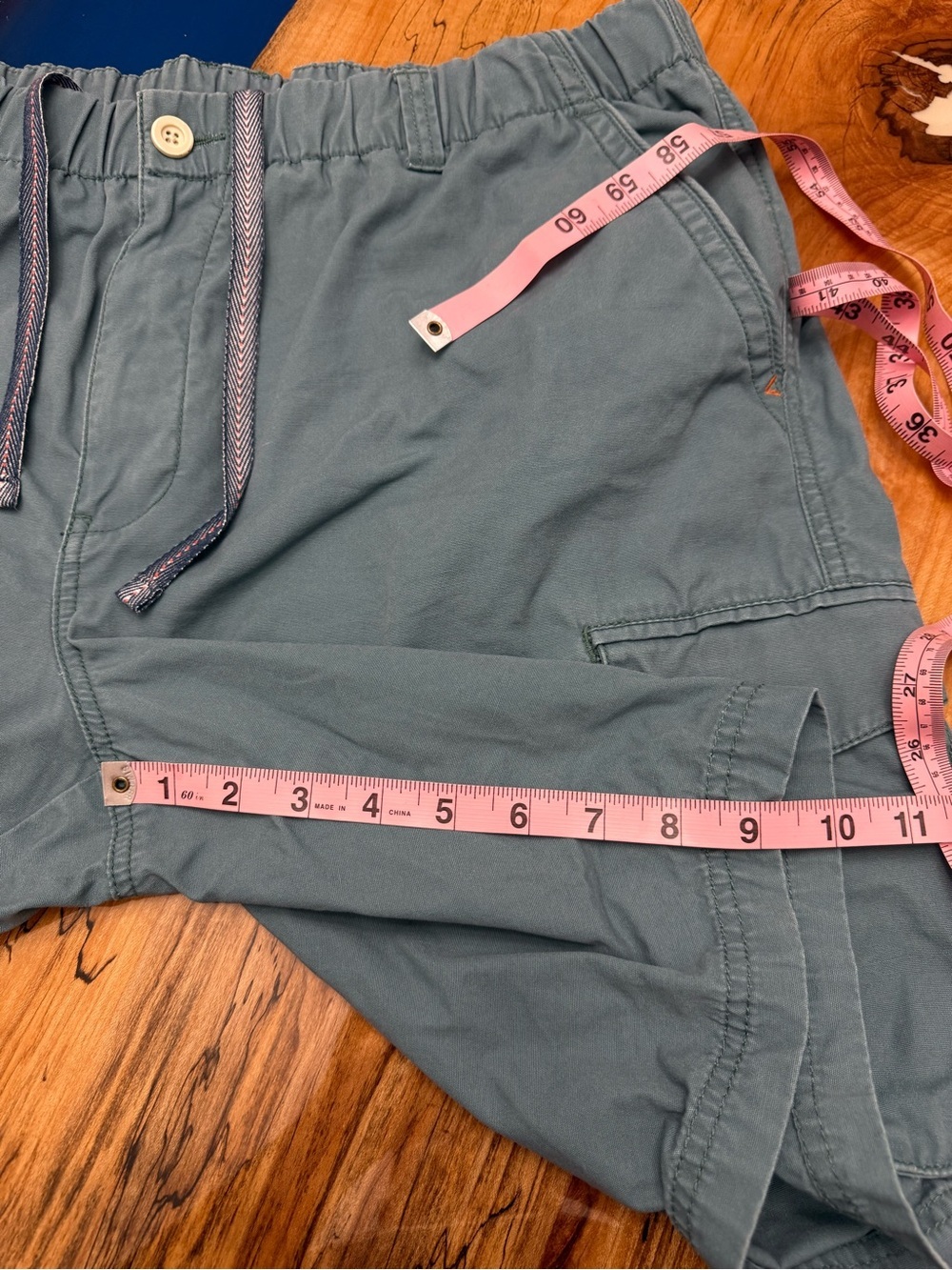 Tommy Bahama Cargo Shorts XL Blue Drawstring Island Casual Coastal - Picture 5 of 13